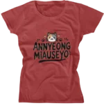 Camiseta Baby Look - Annyeong Miauseyo