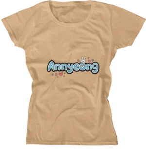 Camiseta Baby Look - Annyeong