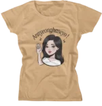 Camiseta Baby Look - Annyeonghaseyo