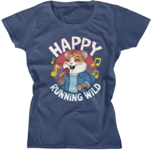 Camiseta Baby Look - Happy Running Wild