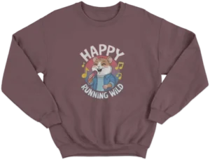 Moletom Careca - Happy Running Wild