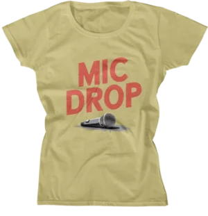 Camiseta Baby Look - Mic Drop