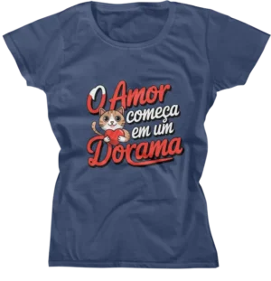 Camiseta Baby Look - O Amor Comeca Em Um Dorama 03